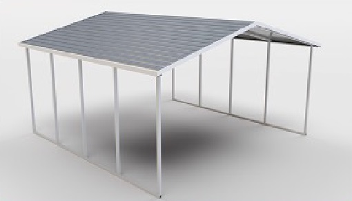 Boxed eave roof metal building